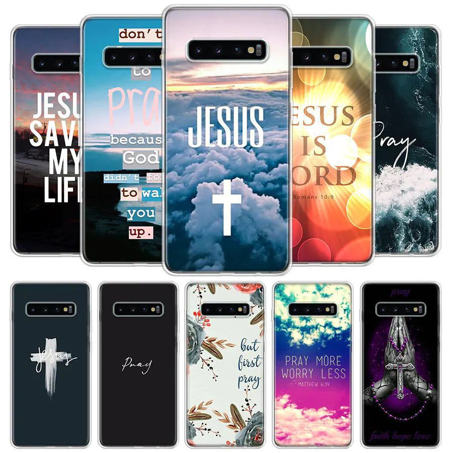 God Jesus Pray Phone Case for Samsung Galaxy S20-S24