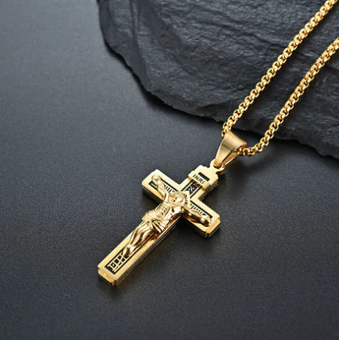Jesus Crucifix Chain Necklace