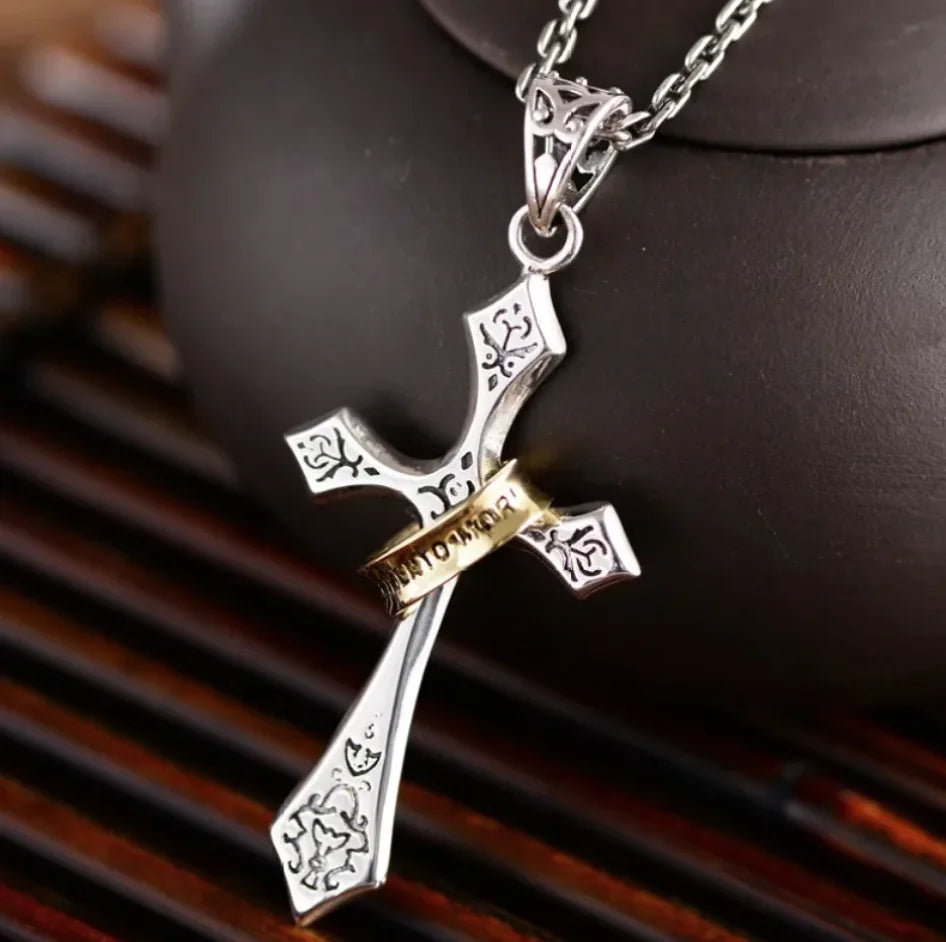 Sterling Silver Jesus Cross Pendant