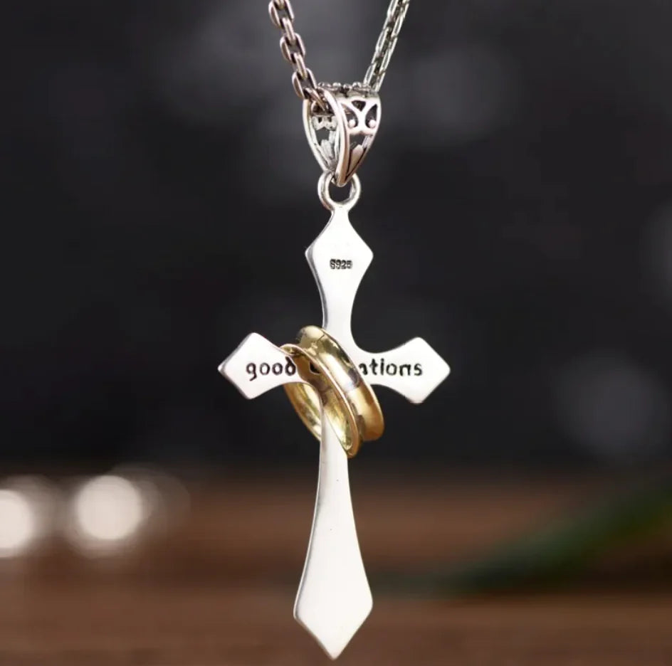 Sterling Silver Jesus Cross Pendant