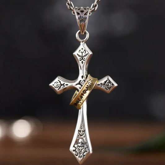 Sterling Silver Jesus Cross Pendant