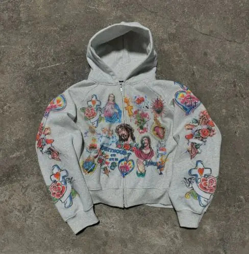Religious printed jacket