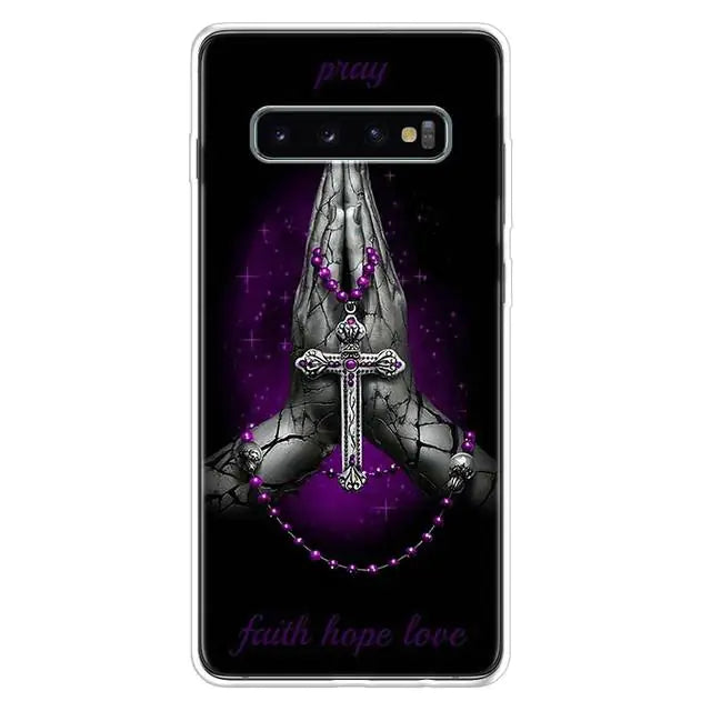 God Jesus Pray Phone Case for Samsung Galaxy S20-S24