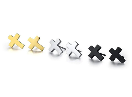 Jesus Christ Cross Earrings (One Pair)